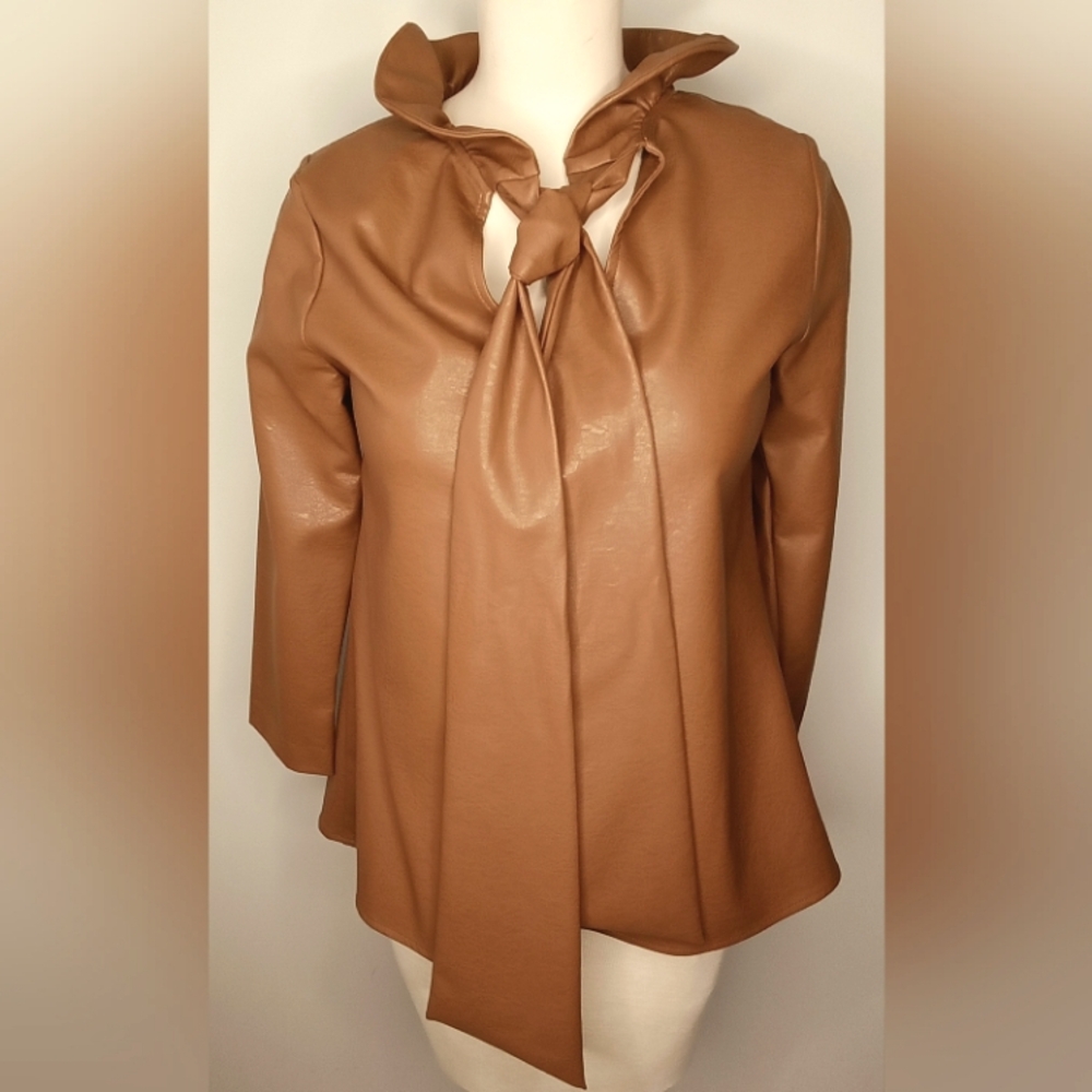 Tuckernuck Faux Leather top